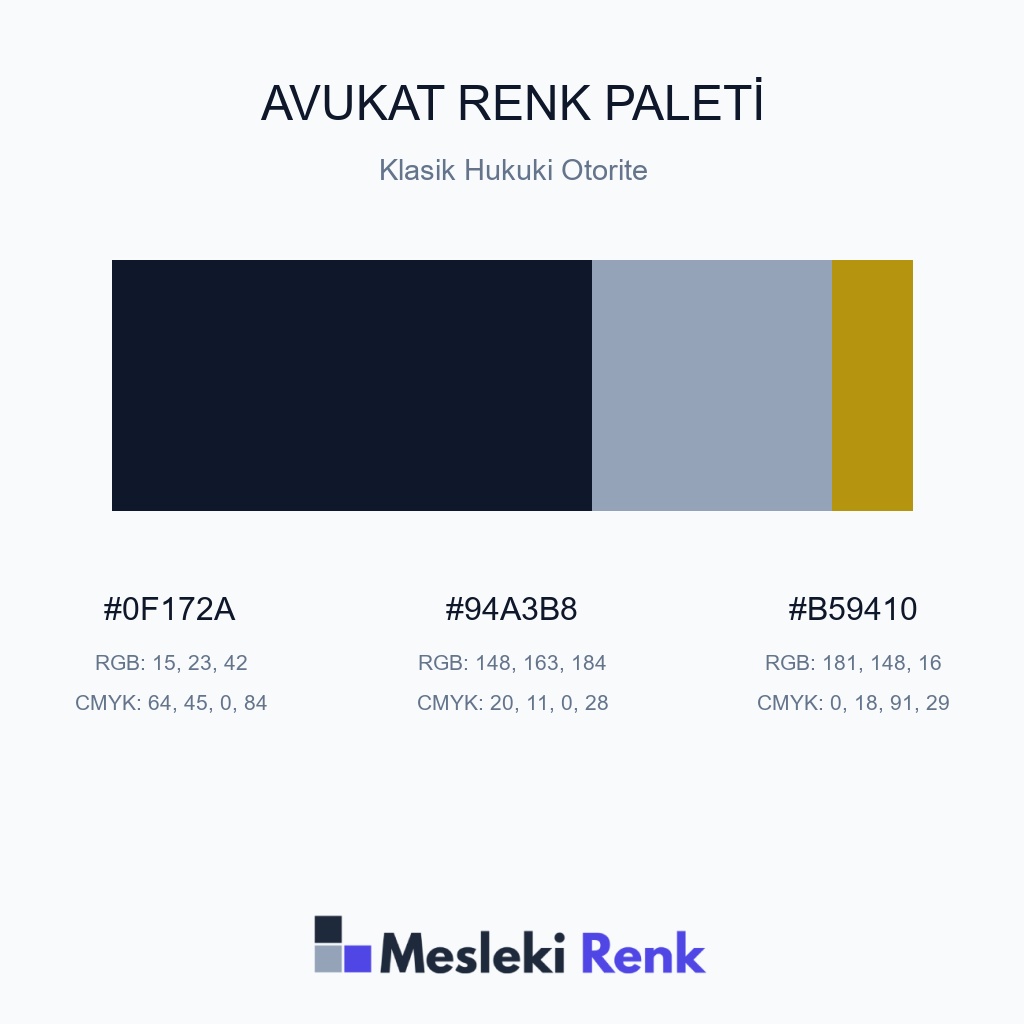 Avukat Klasik Hukuki Otorite Renk Paleti