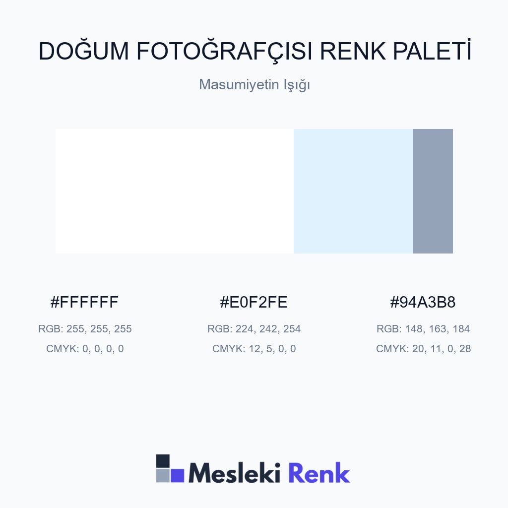 Doğum Fotoğrafçısı Masumiyetin Işığı Renk Paleti