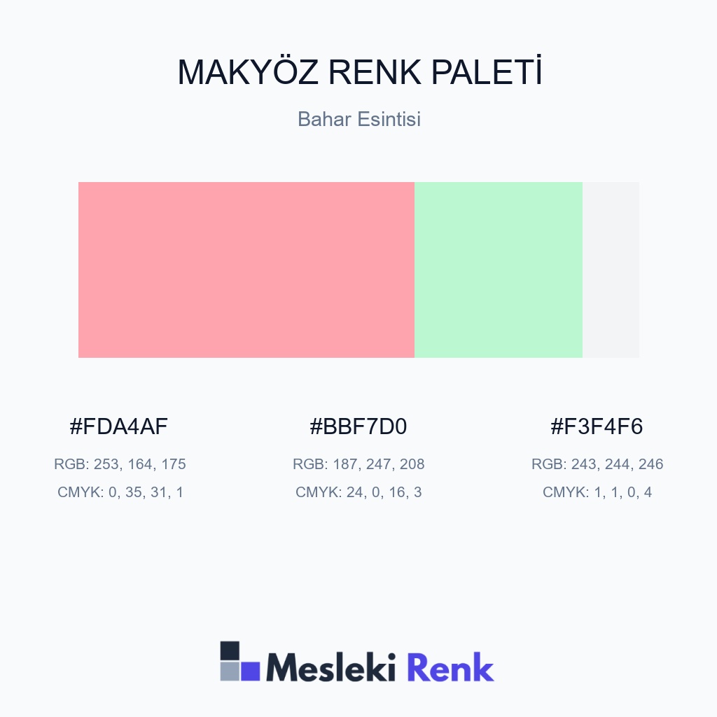 Makyöz Bahar Esintisi Renk Paleti