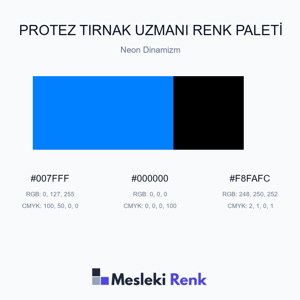 Protez Tırnak Uzmanı Neon Dinamizm Renk Paleti