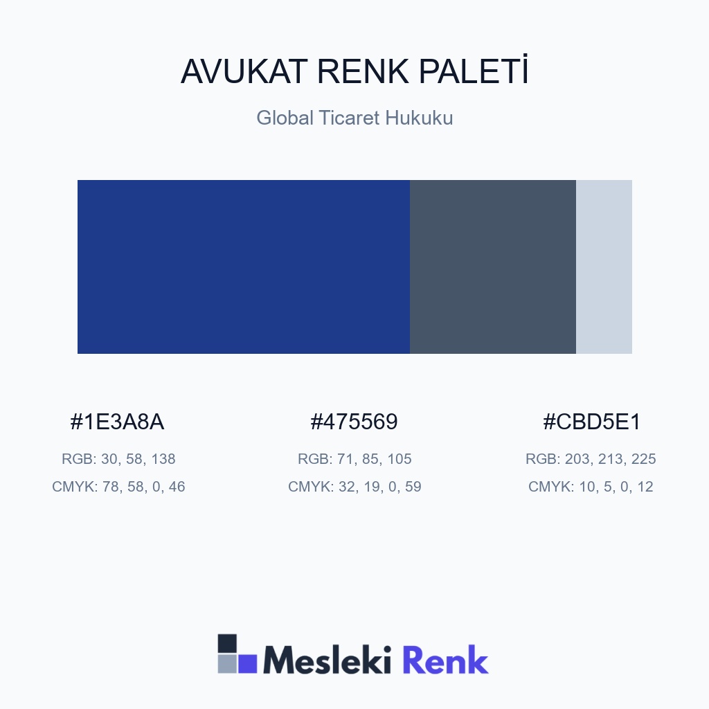 Avukat Global Ticaret Hukuku Renk Paleti