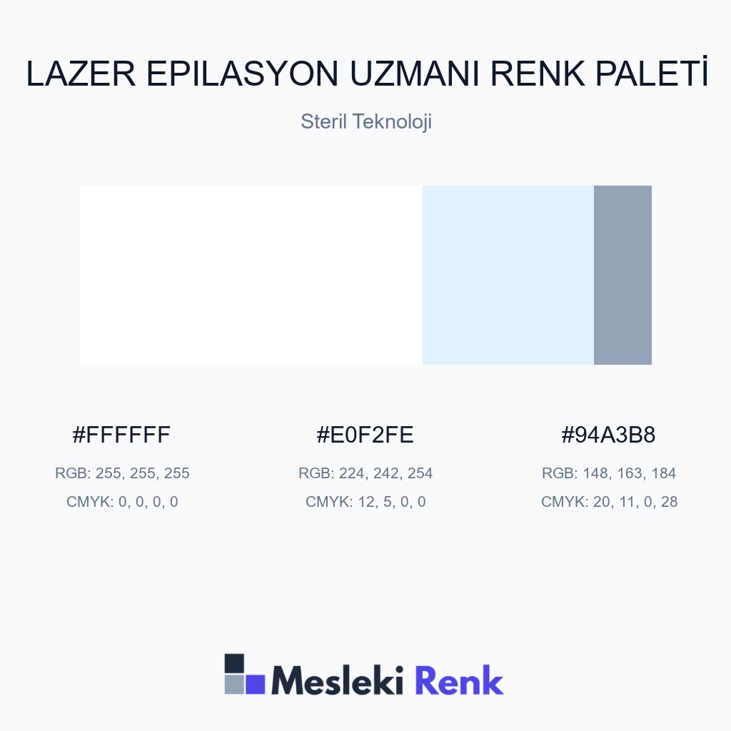 Lazer Epilasyon Uzmanı Steril Teknoloji Renk Paleti