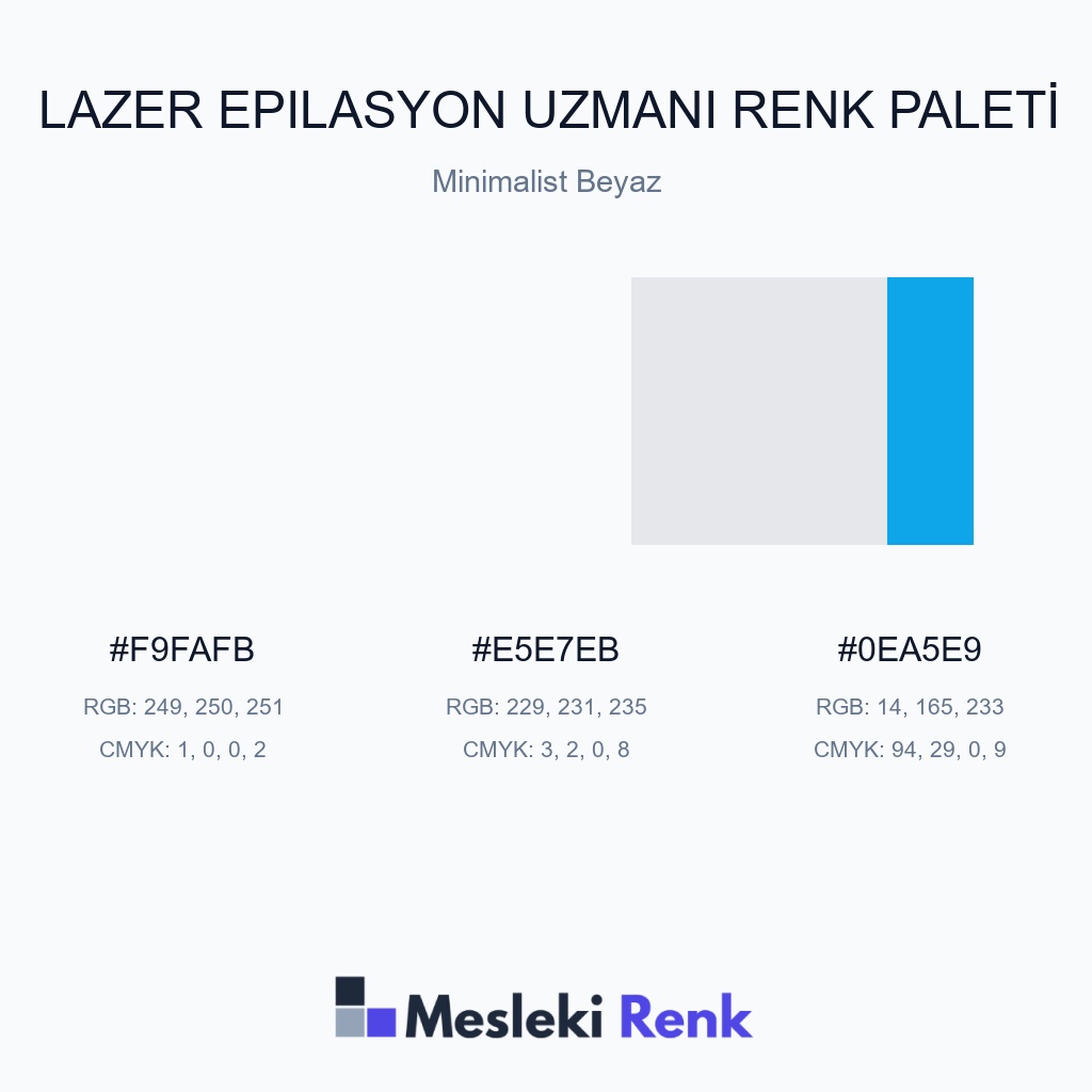 Lazer Epilasyon Uzmanı Minimalist Beyaz Renk Paleti