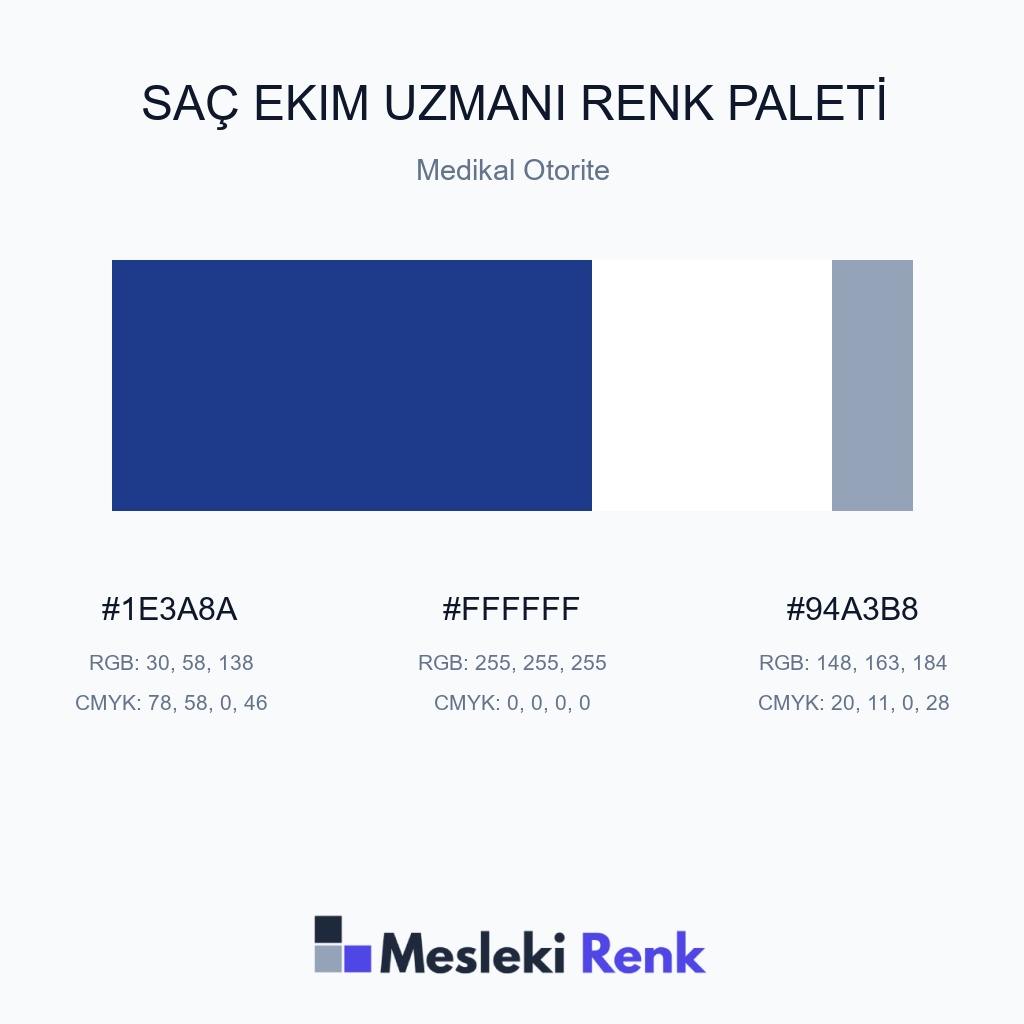 Saç Ekim Uzmanı Medikal Otorite Renk Paleti