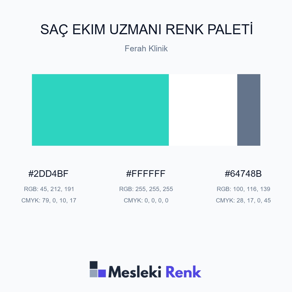 Saç Ekim Uzmanı Ferah Klinik Renk Paleti