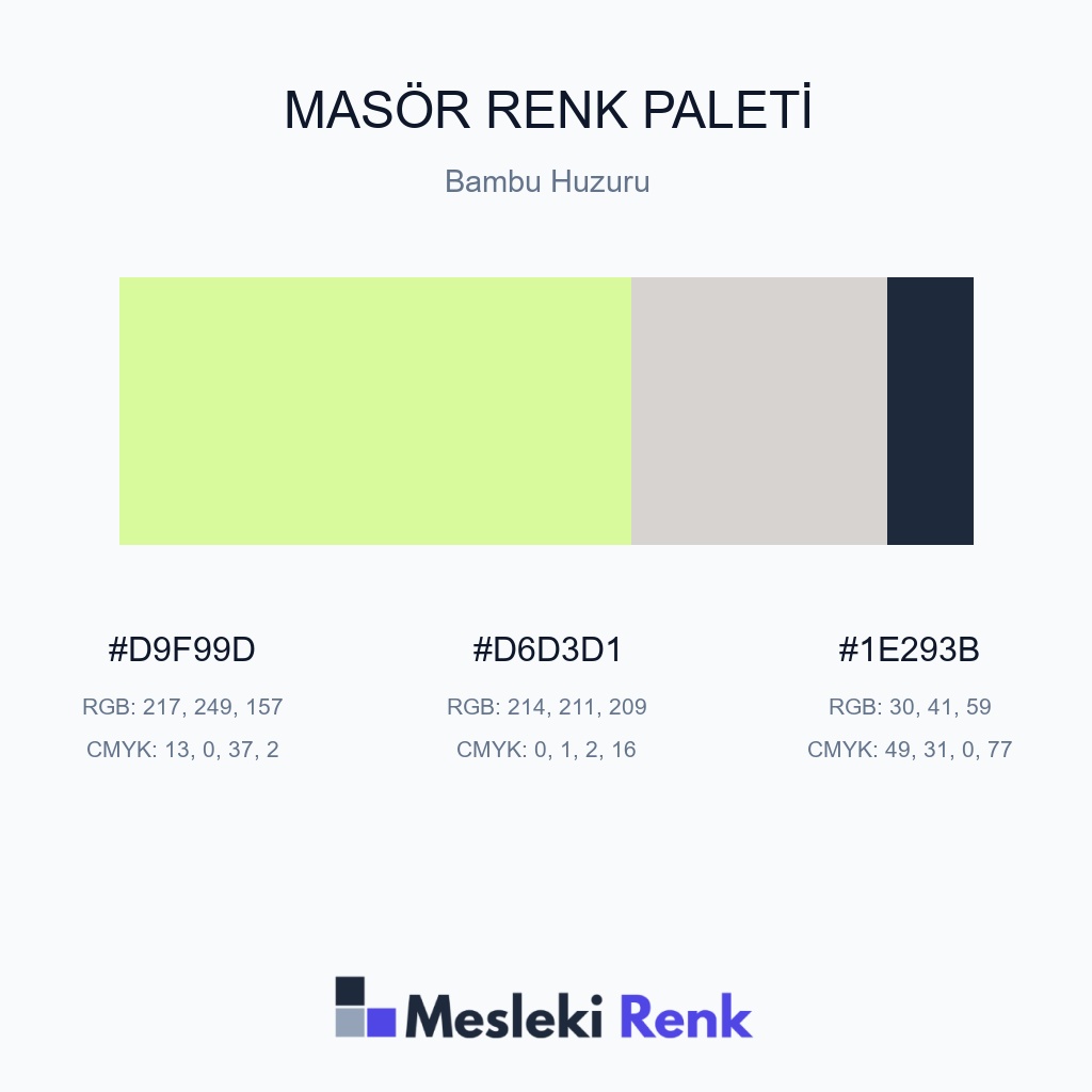 Masör Bambu Huzuru Renk Paleti