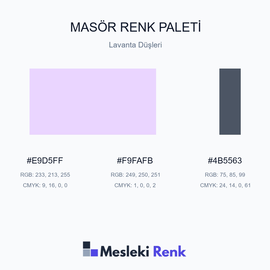 Masör Lavanta Düşleri Renk Paleti