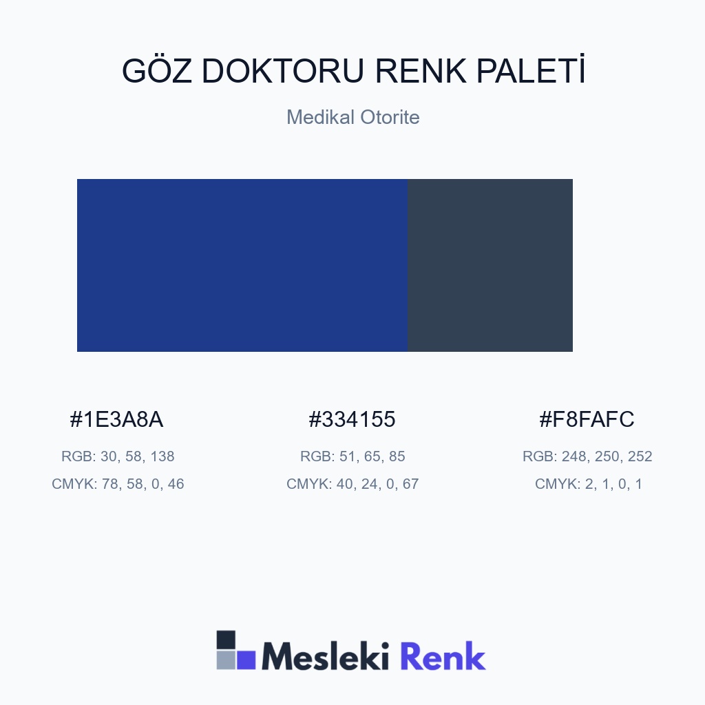 Göz Doktoru Medikal Otorite Renk Paleti