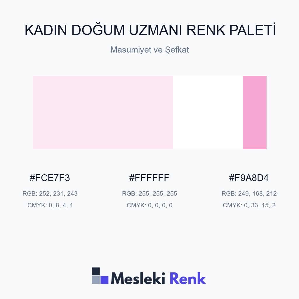 Kadın Doğum Uzmanı Masumiyet ve Şefkat Renk Paleti