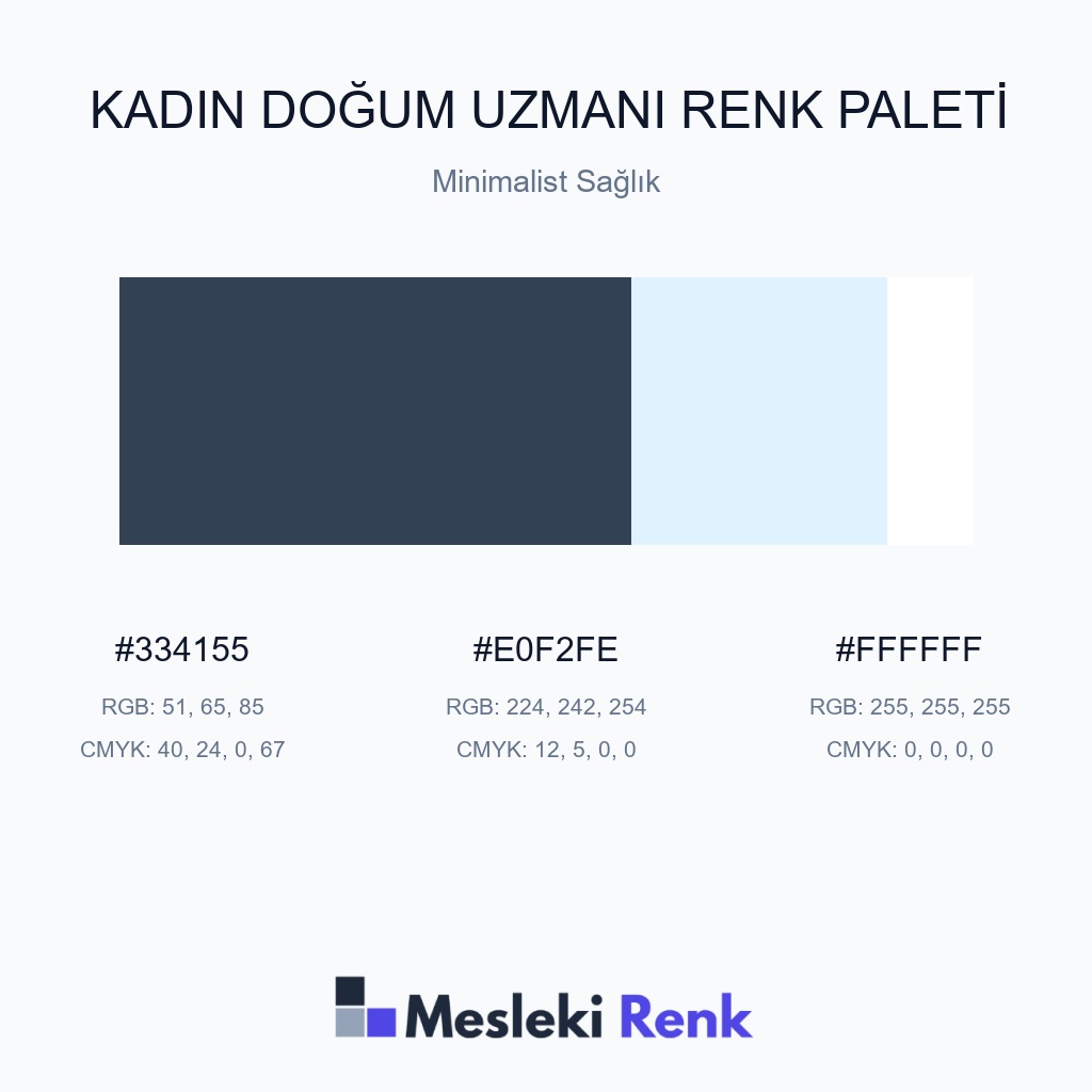 Kadın Doğum Uzmanı Minimalist Sağlık Renk Paleti