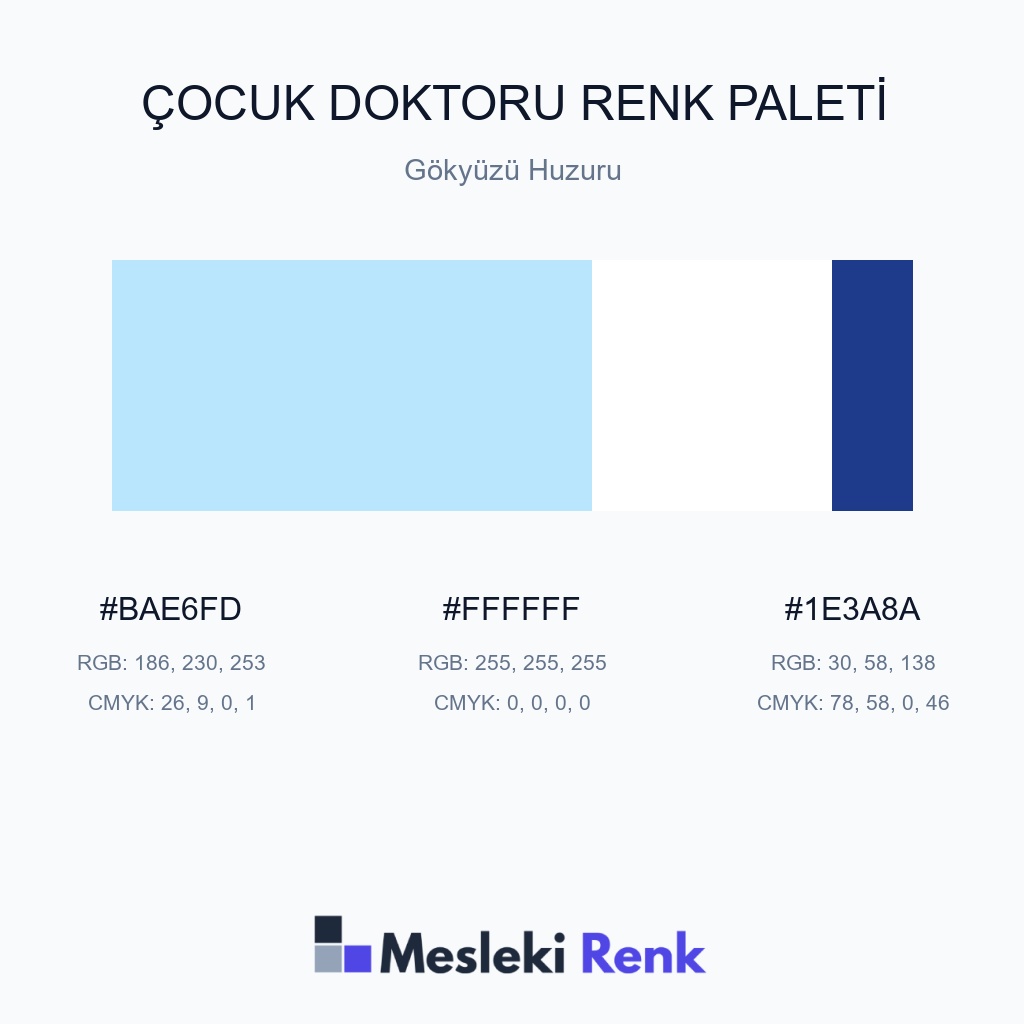 Çocuk Doktoru Gökyüzü Huzuru Renk Paleti