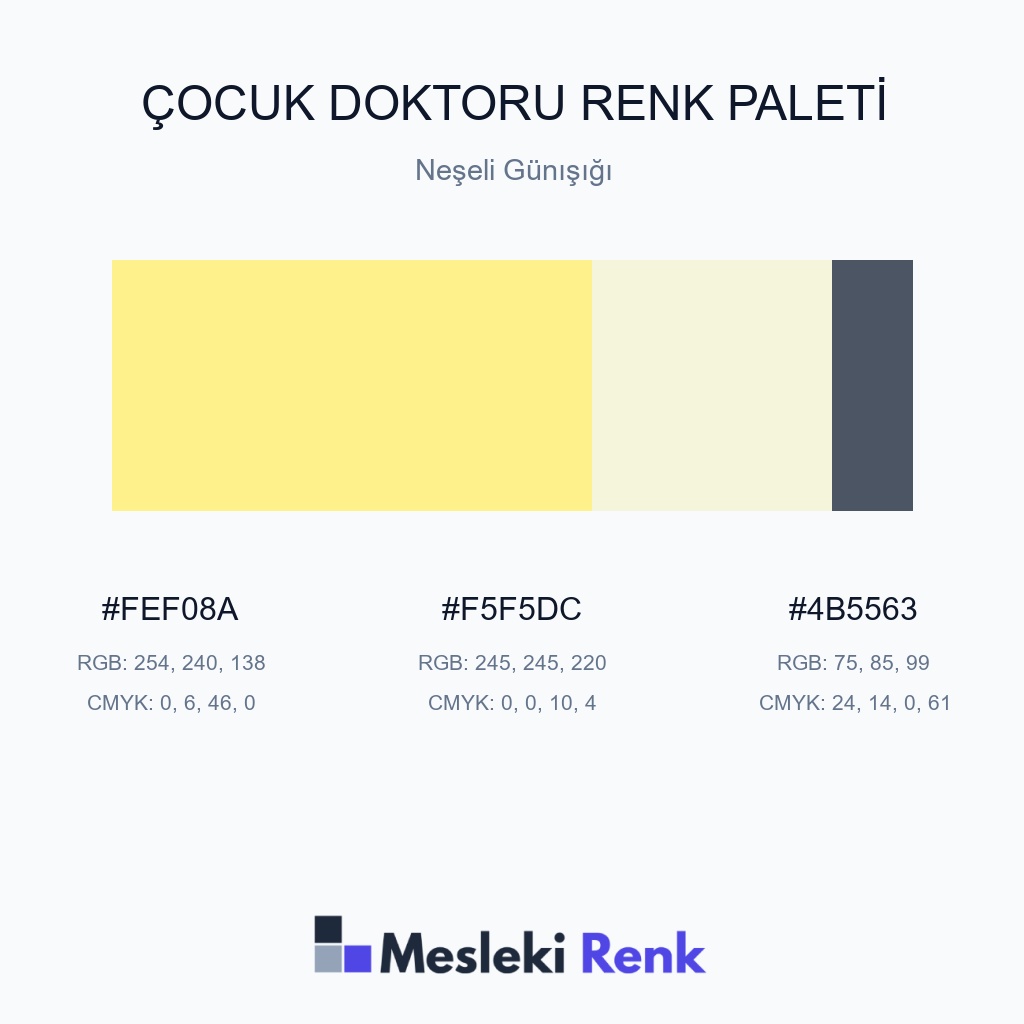 Çocuk Doktoru Neşeli Günışığı Renk Paleti