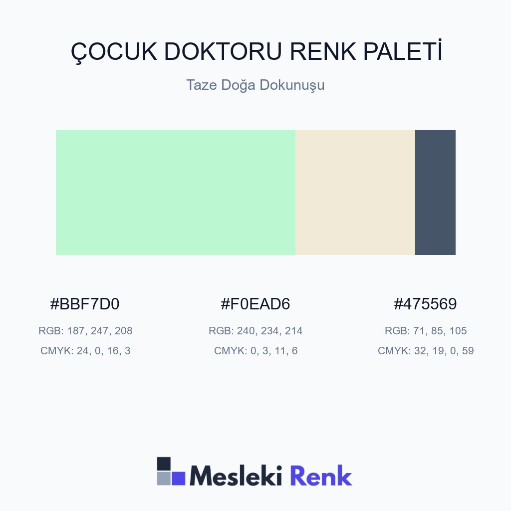 Çocuk Doktoru Taze Doğa Dokunuşu Renk Paleti