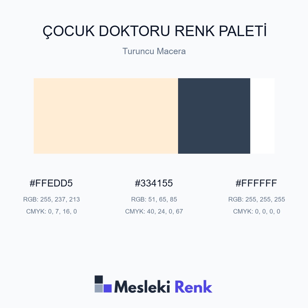 Çocuk Doktoru Turuncu Macera Renk Paleti