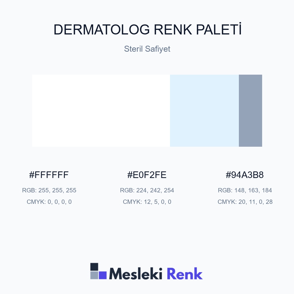 Dermatolog Steril Safiyet Renk Paleti