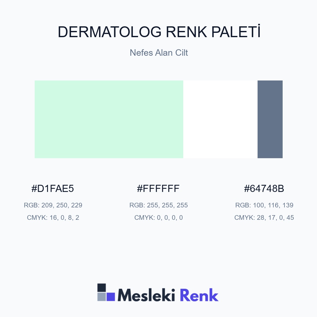 Dermatolog Nefes Alan Cilt Renk Paleti