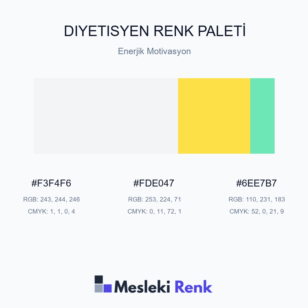 Diyetisyen Enerjik Motivasyon Renk Paleti