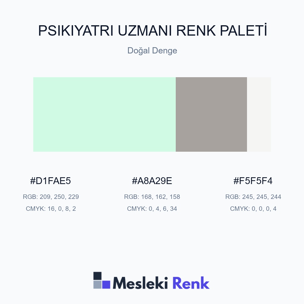 Psikiyatri Uzmanı Doğal Denge Renk Paleti