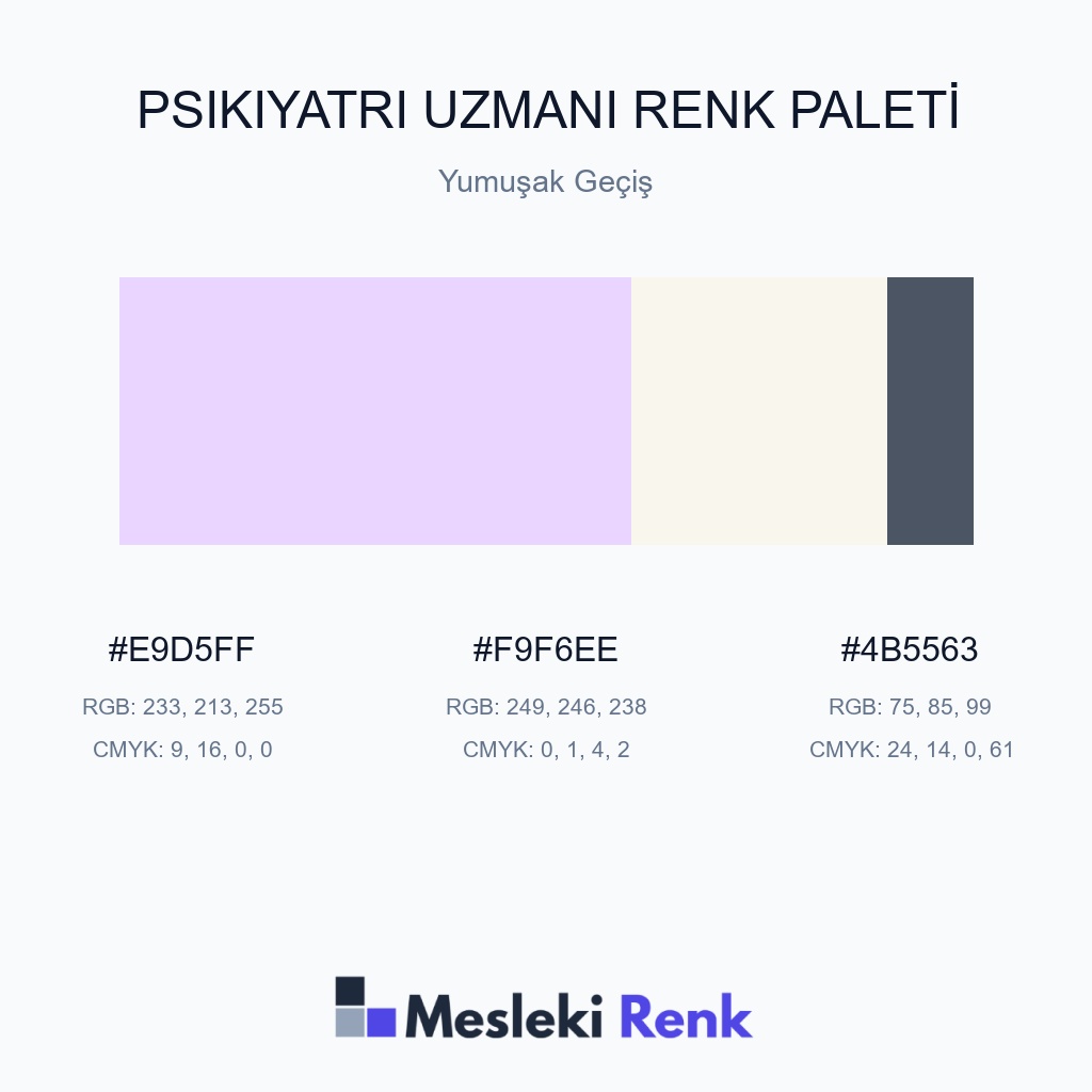 Psikiyatri Uzmanı Yumuşak Geçiş Renk Paleti