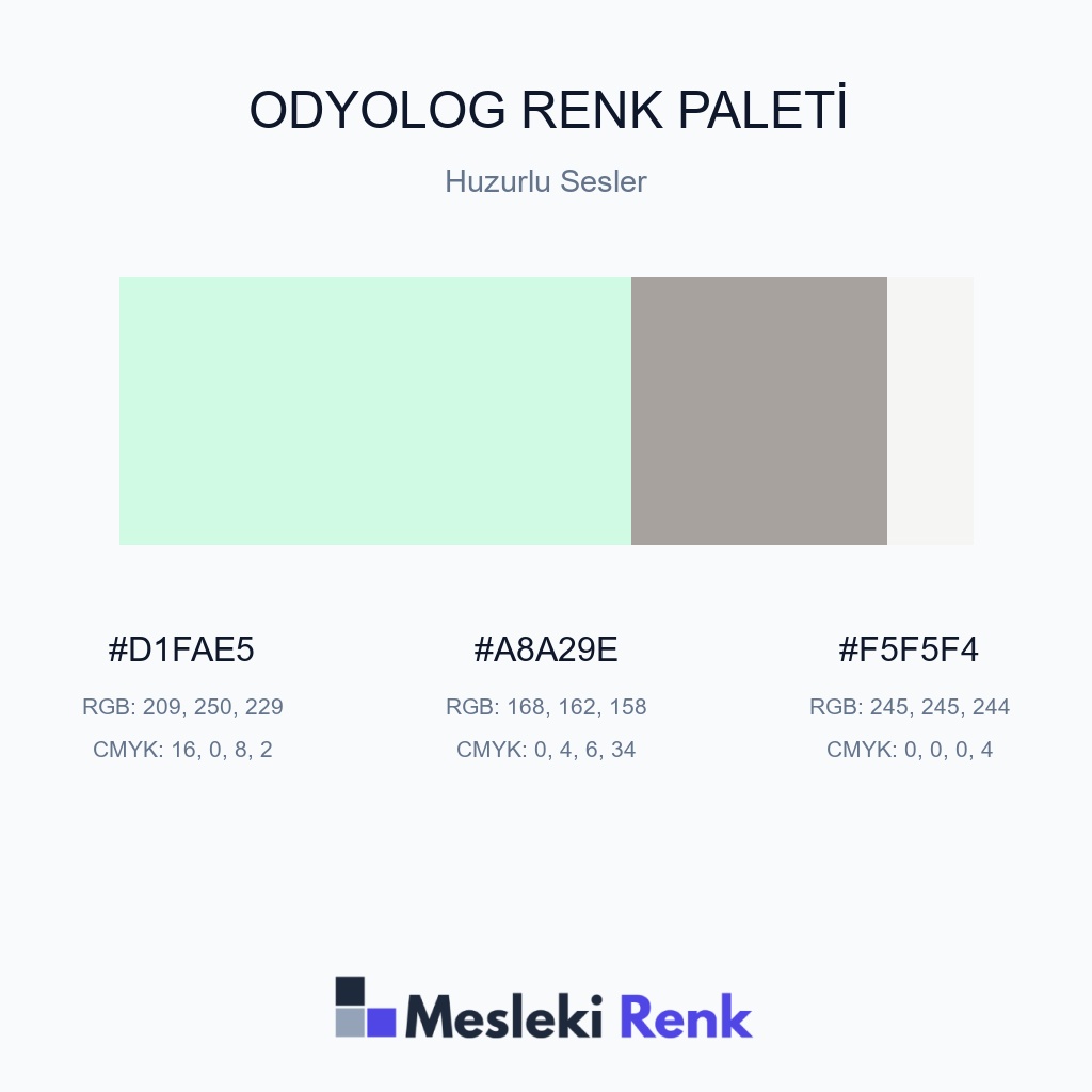 Odyolog Huzurlu Sesler Renk Paleti