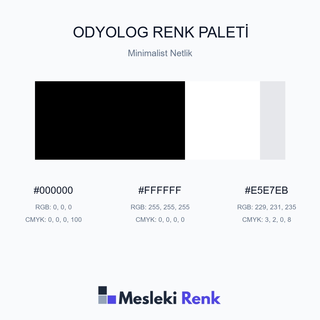 Odyolog Minimalist Netlik Renk Paleti