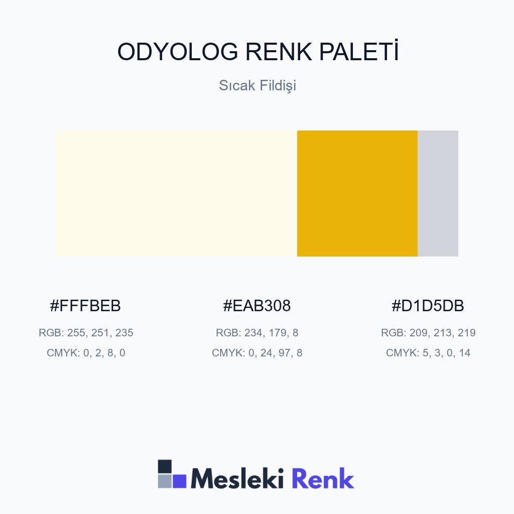 Odyolog Sıcak Fildişi Renk Paleti