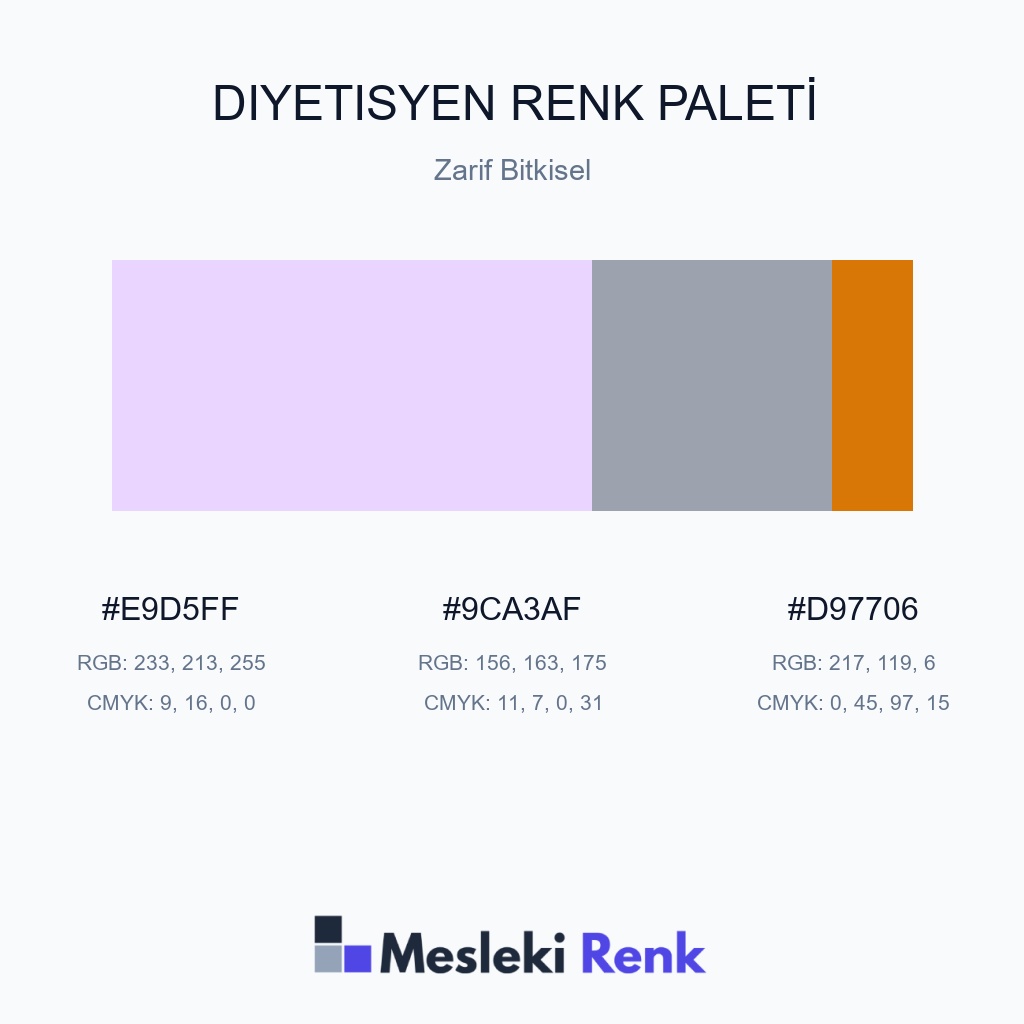 Diyetisyen Zarif Bitkisel Renk Paleti