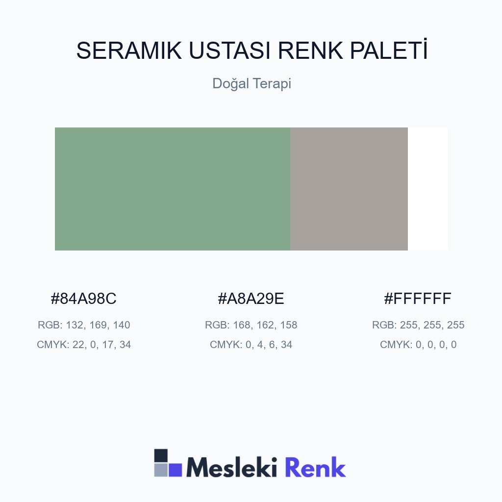 Seramik Ustası Doğal Terapi Renk Paleti