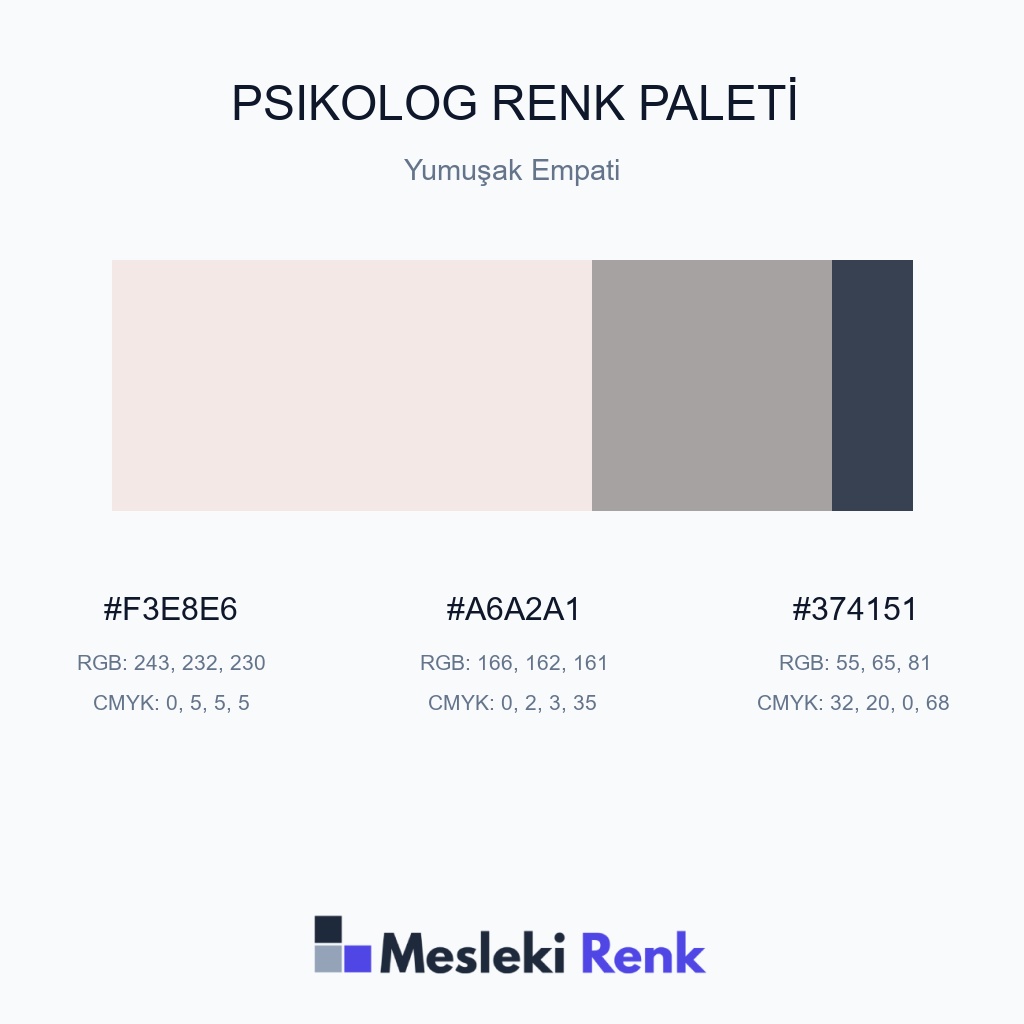 Psikolog Yumuşak Empati Renk Paleti