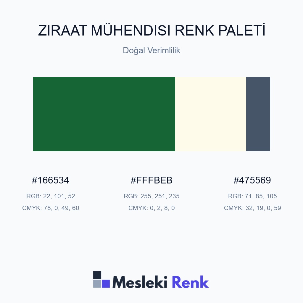 Ziraat Mühendisi Doğal Verimlilik Renk Paleti