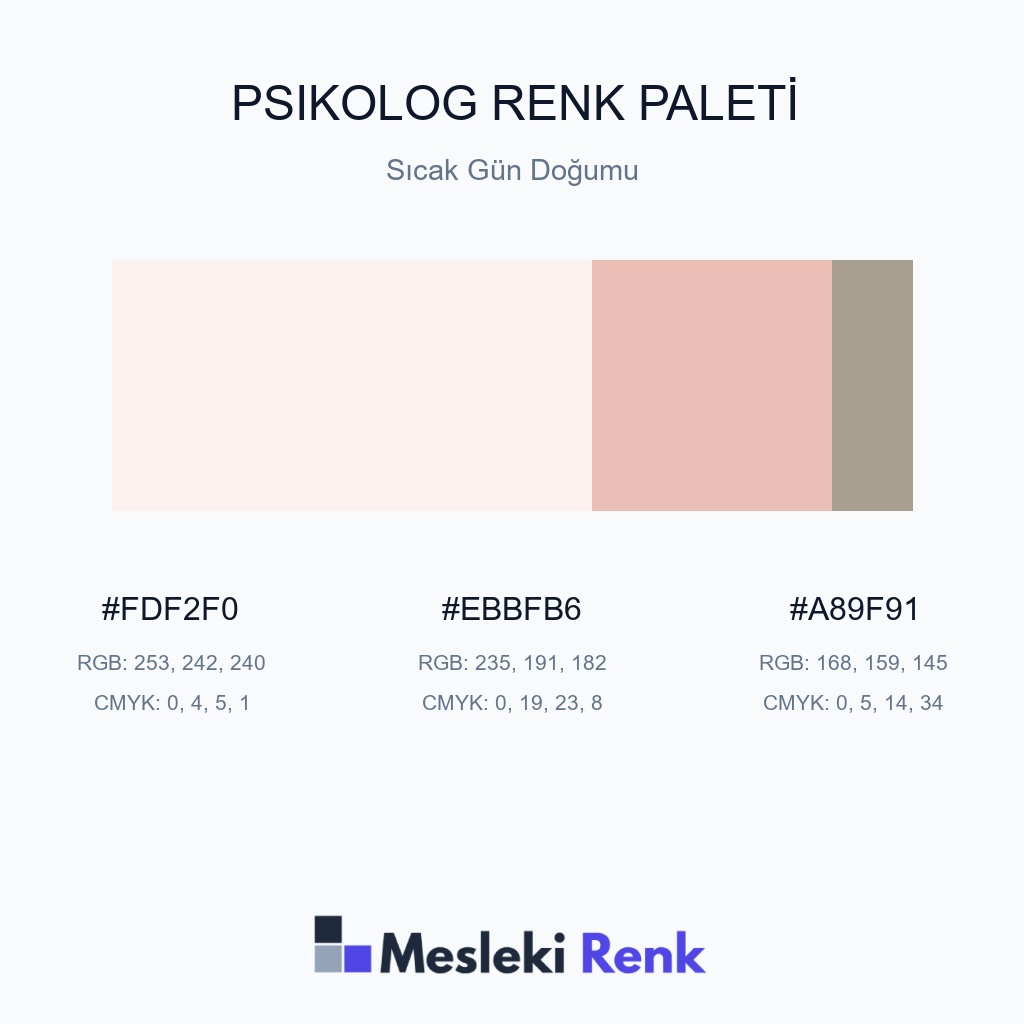Psikolog Sıcak Gün Doğumu Renk Paleti