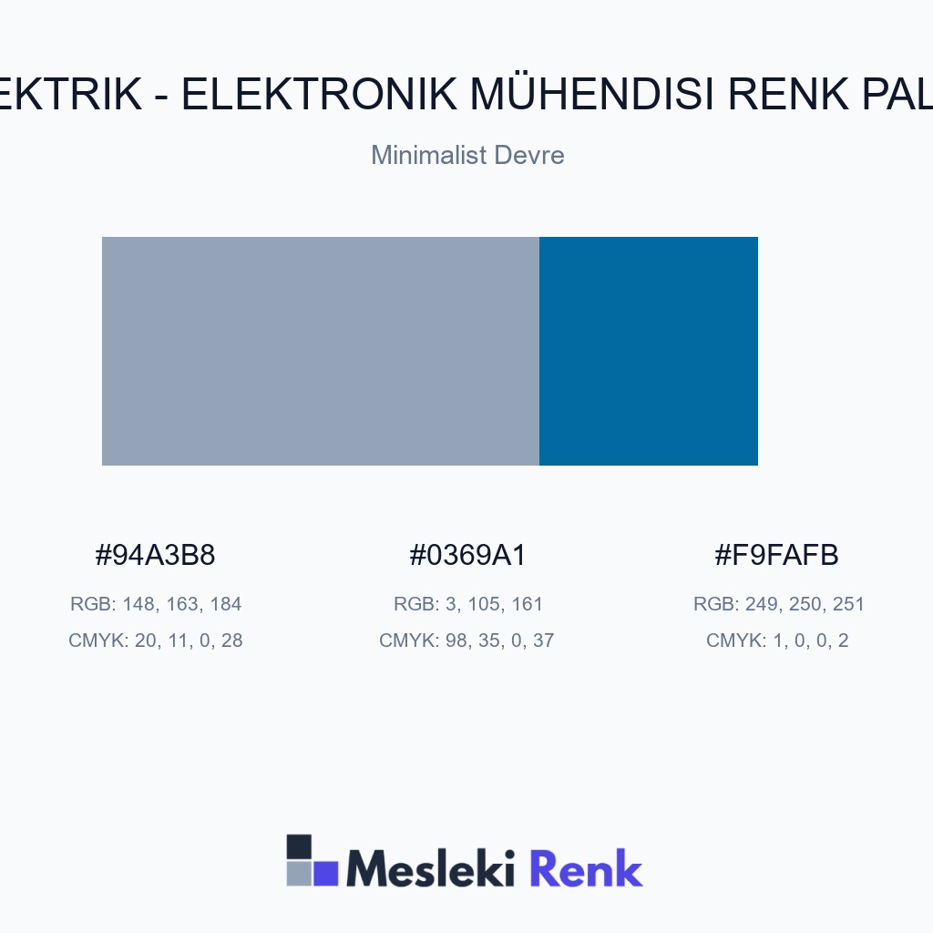 Elektrik - Elektronik Mühendisi Minimalist Devre Renk Paleti