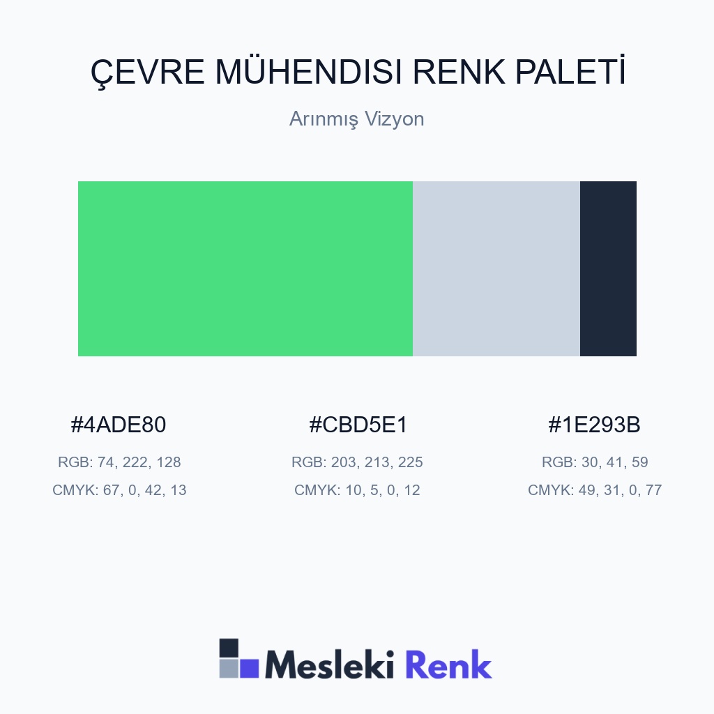 Çevre Mühendisi Arınmış Vizyon Renk Paleti