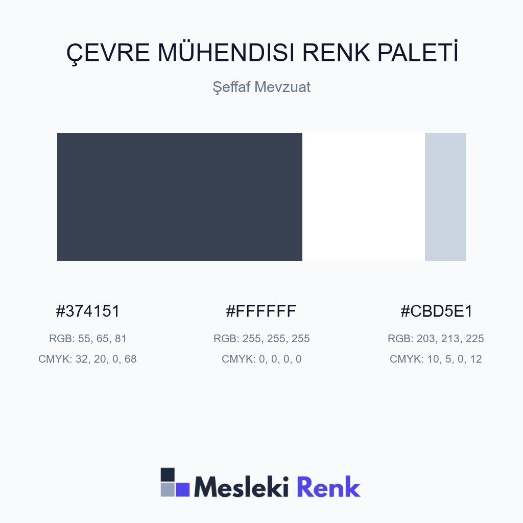 Çevre Mühendisi Şeffaf Mevzuat Renk Paleti
