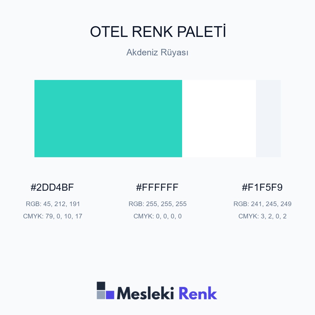 Otel Akdeniz Rüyası Renk Paleti
