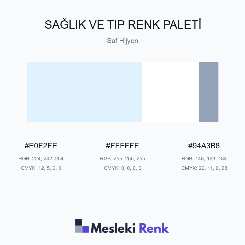 Sağlık ve Tıp Saf Hijyen Renk Paleti