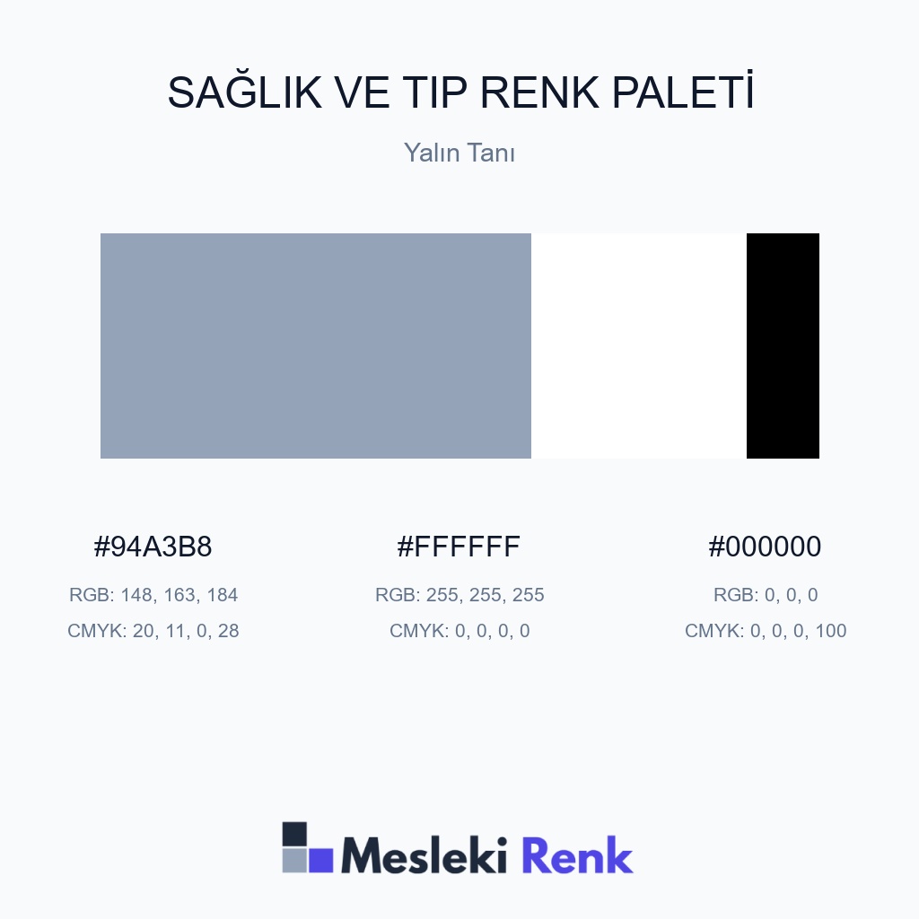 Sağlık ve Tıp Yalın Tanı Renk Paleti