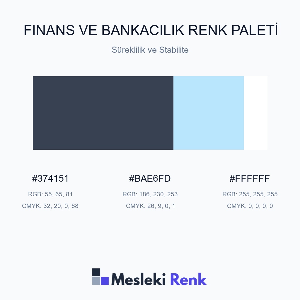 Finans ve Bankacılık Süreklilik ve Stabilite Renk Paleti