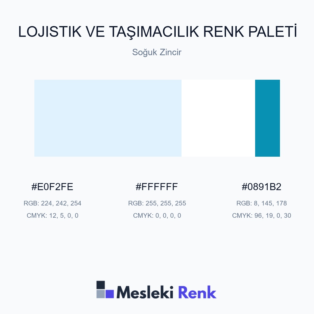 Lojistik ve Taşımacılık Soğuk Zincir Renk Paleti