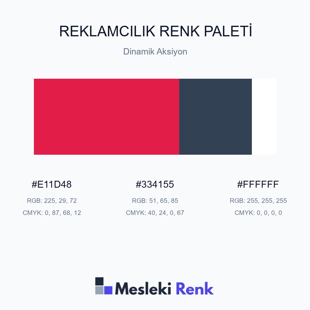 Reklamcılık Dinamik Aksiyon Renk Paleti