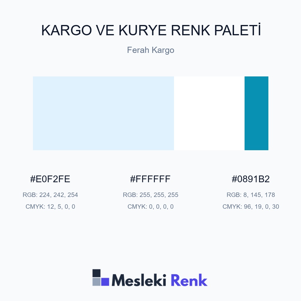 Kargo ve Kurye Ferah Kargo Renk Paleti