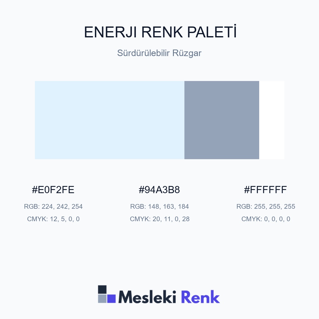 Enerji Sürdürülebilir Rüzgar Renk Paleti