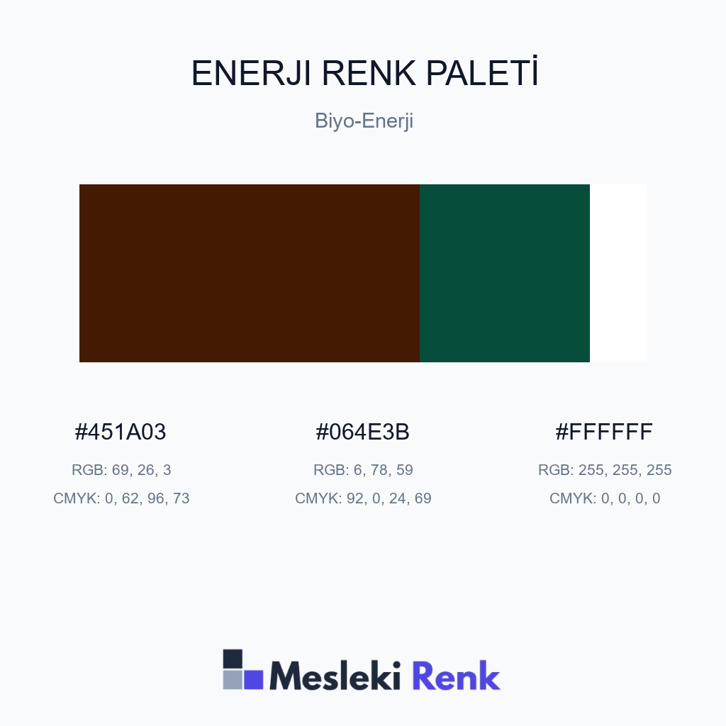 Enerji Biyo-Enerji Renk Paleti