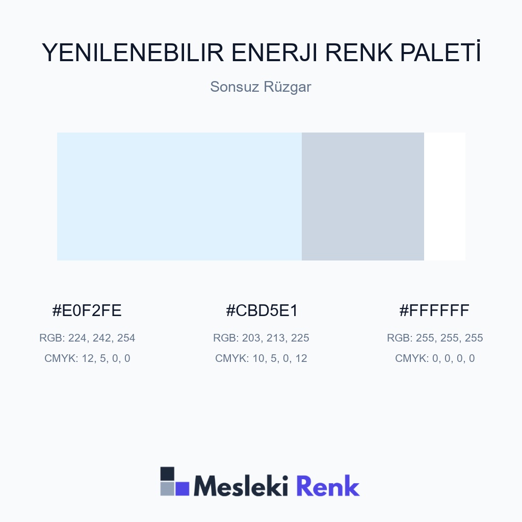 Yenilenebilir Enerji Sonsuz Rüzgar Renk Paleti