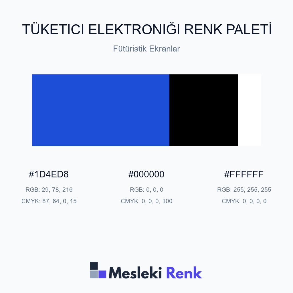 Tüketici Elektroniği Fütüristik Ekranlar Renk Paleti