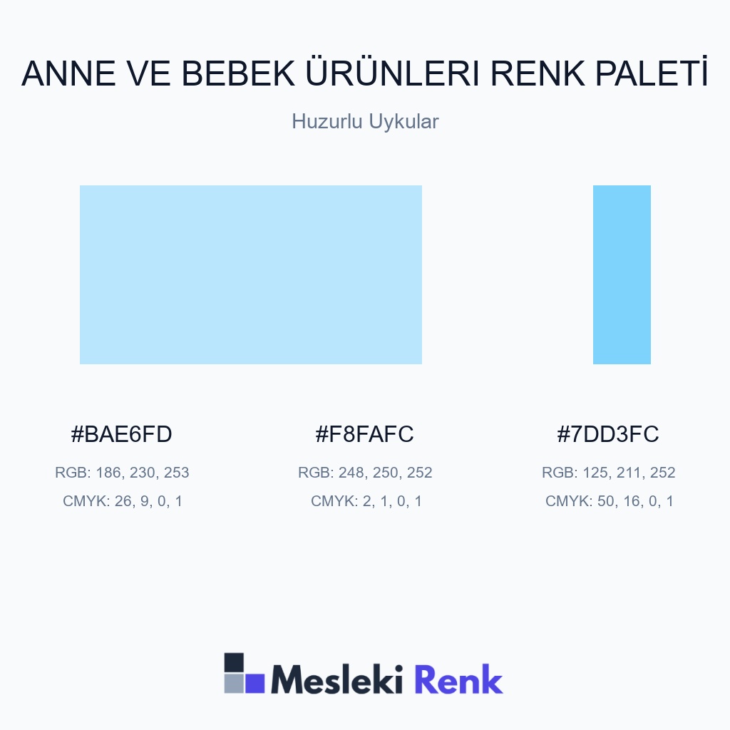 Anne ve Bebek Ürünleri Huzurlu Uykular Renk Paleti