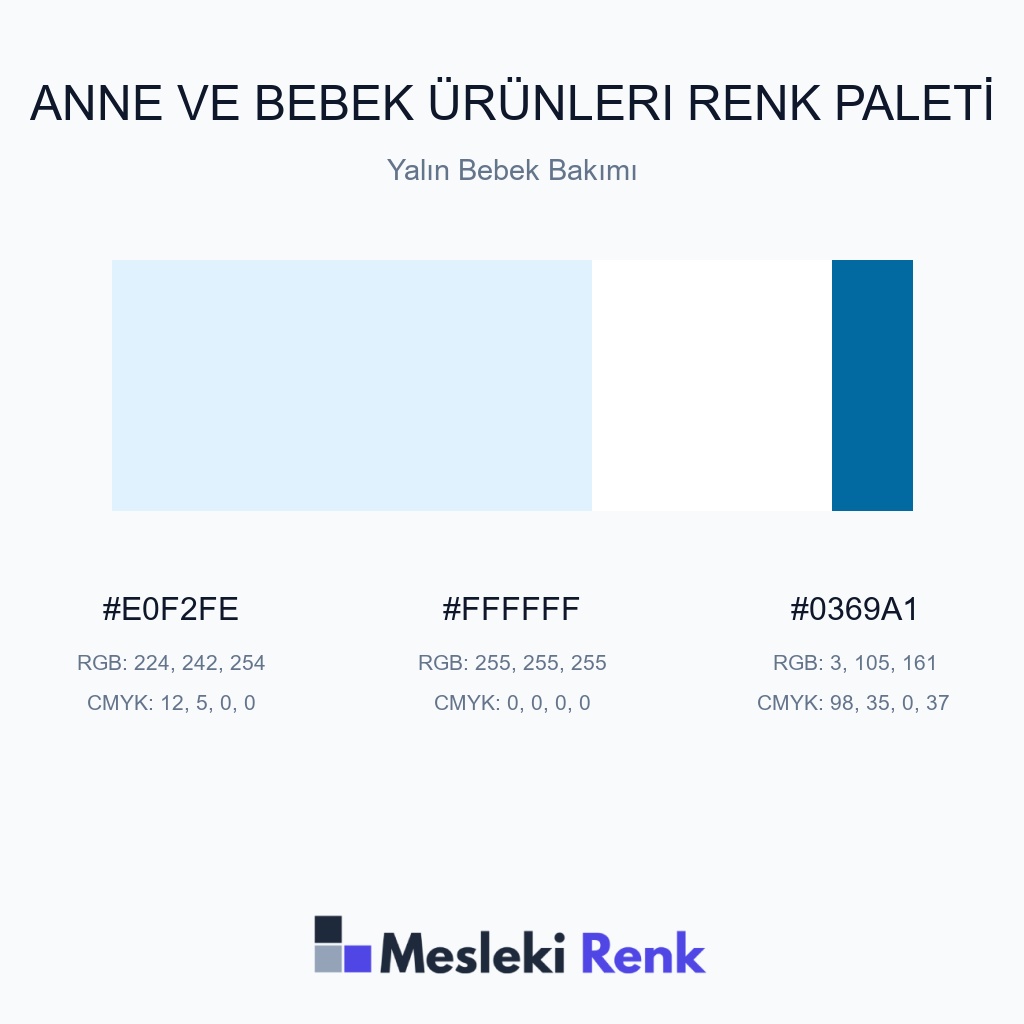 Anne ve Bebek Ürünleri Yalın Bebek Bakımı Renk Paleti
