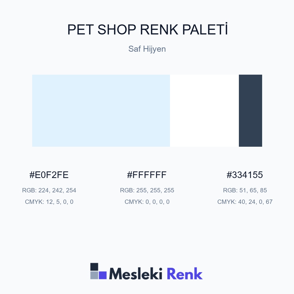Pet Shop Saf Hijyen Renk Paleti