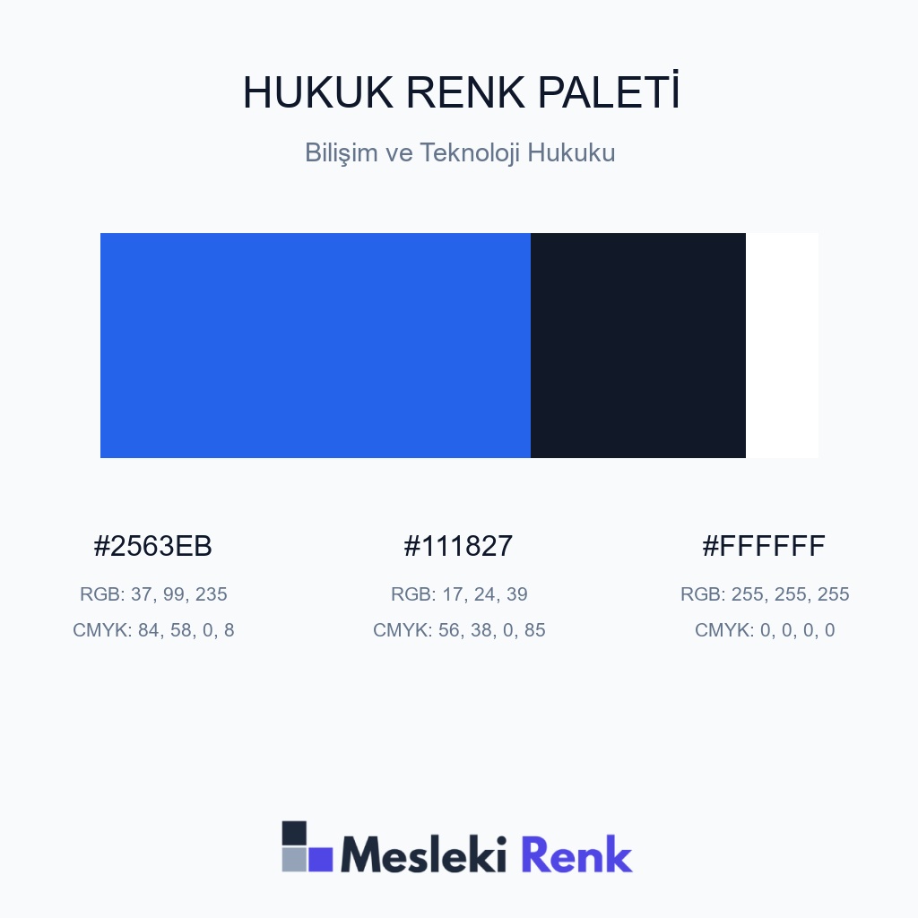 Hukuk Bilişim ve Teknoloji Hukuku Renk Paleti