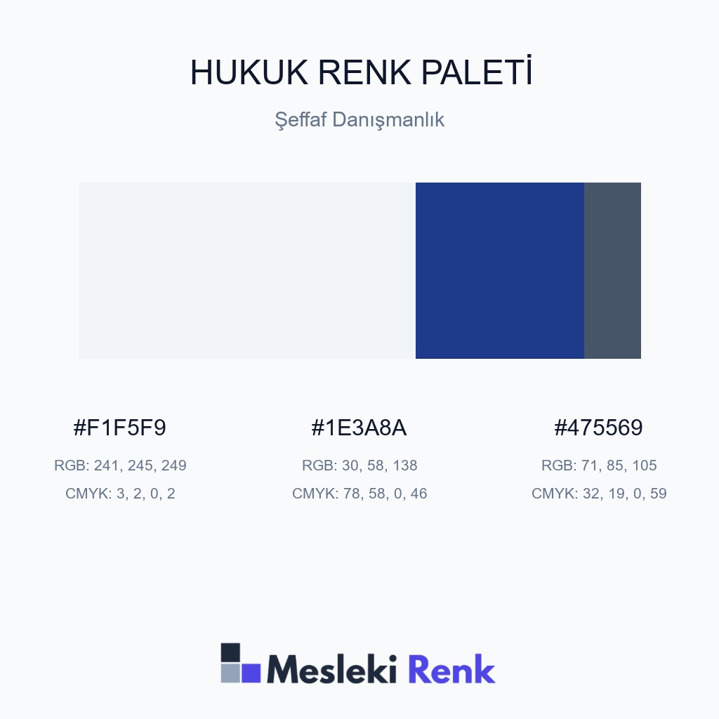 Hukuk Şeffaf Danışmanlık Renk Paleti